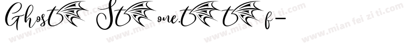 Ghost Stone.ttf字体转换